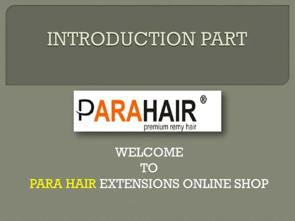 100% Pure Human Hair Extensions - ParaHair