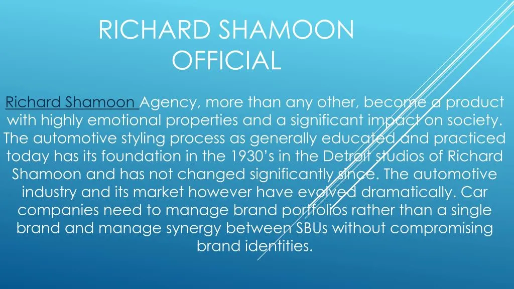 richard shamoon official