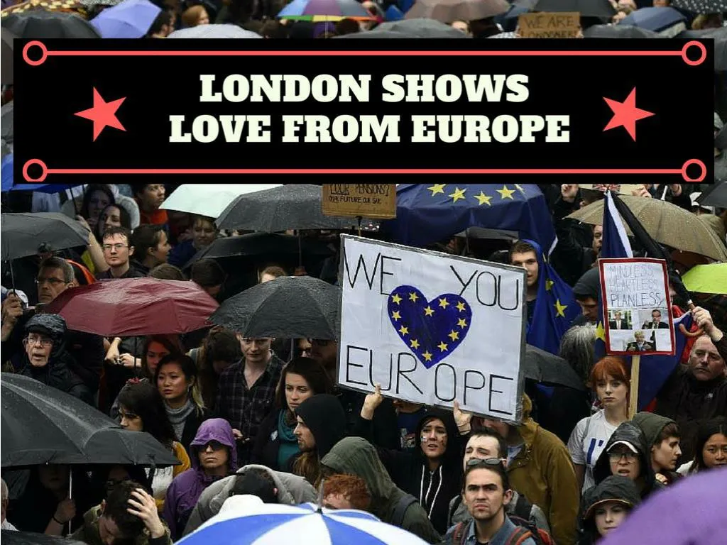 london indicates love for europe