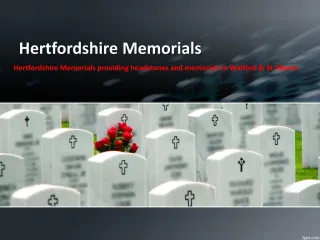 Cremation Memorials North London - slide 1