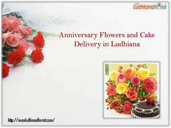 Anniversary Flowers and Cake Delivery in Ludhiana