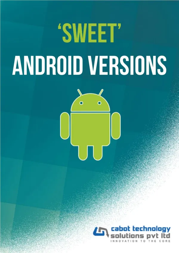 Sweet Android Versions