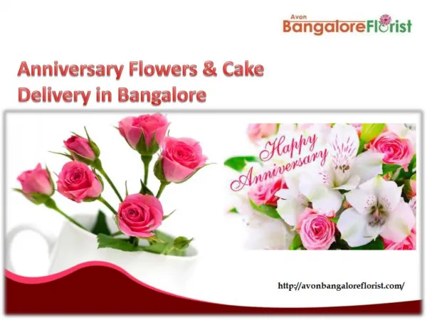 Anniversary Flowers and Cake Delivery in Bangalore
