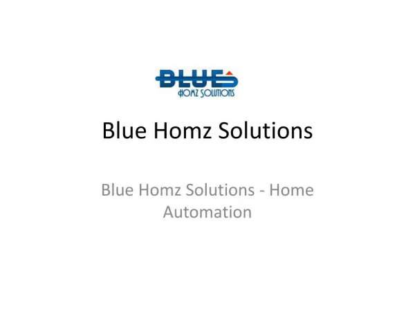 Blue Homz Solutions