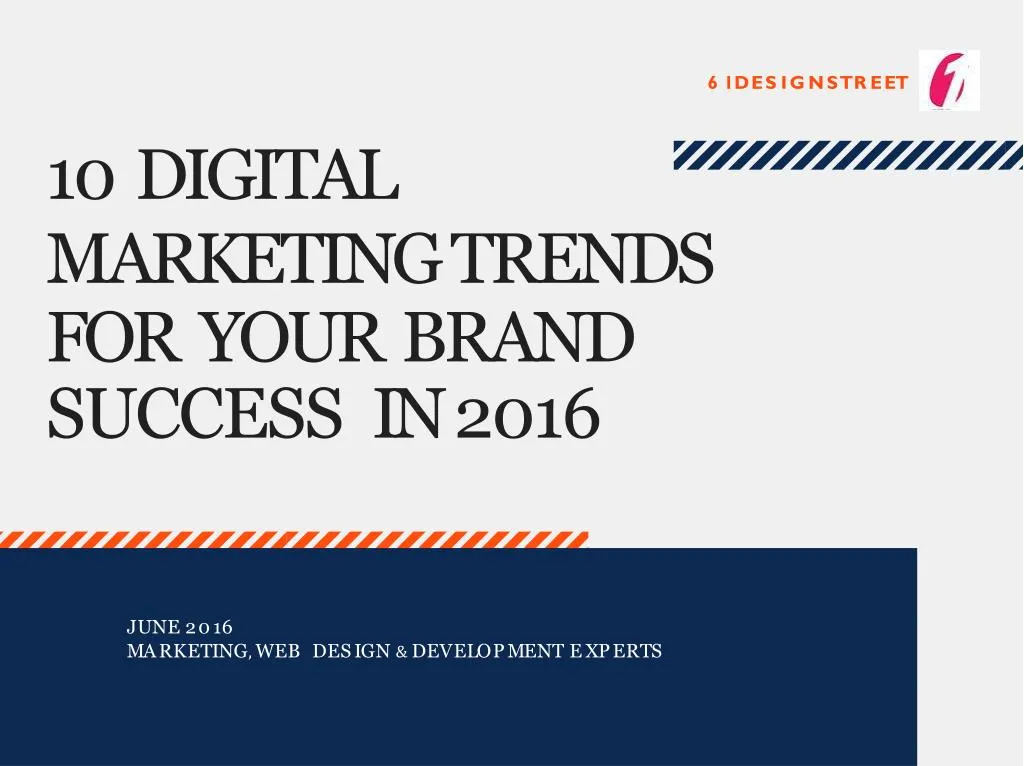 10 digital marketing trends for your brand