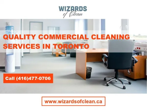Toronto Commercial Cleaning & Janitorial Services