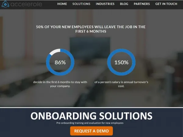 Onboarding Solutions - Pre-onboarding training and evaluation
