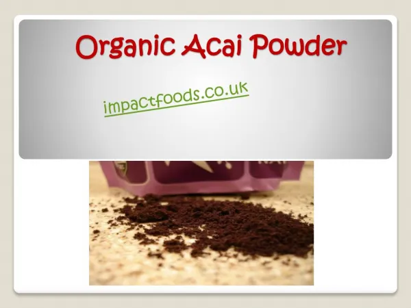 Organic Acai Powder - Impact Foods