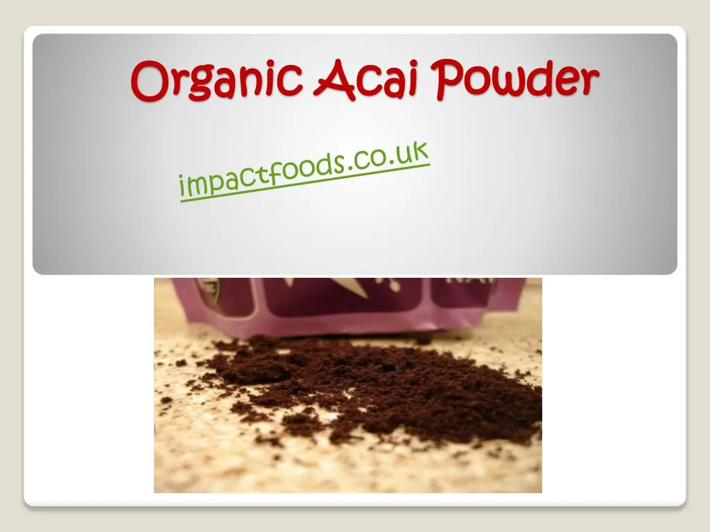 organic acai powder