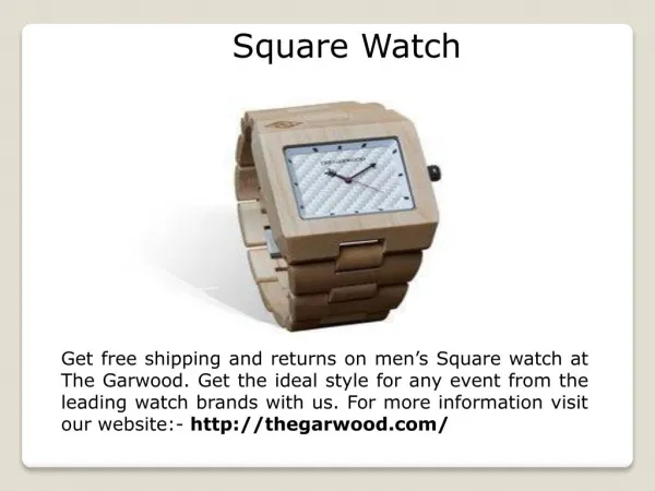 Designer Wood Watch