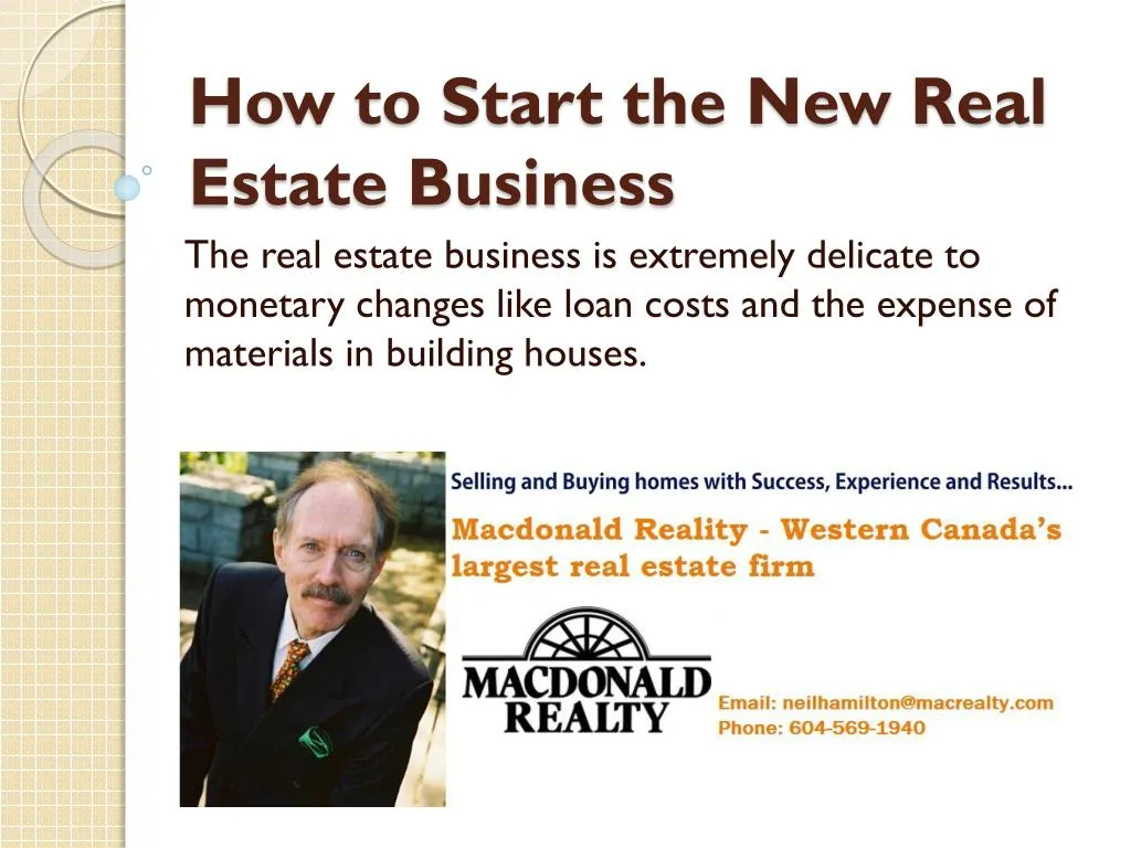 how to start the new real estate business