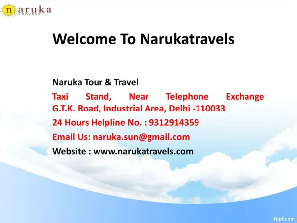Tempo Traveller on Best Rent in Delhi | Tempo Traveller in Delhi - Narukatravels.com
