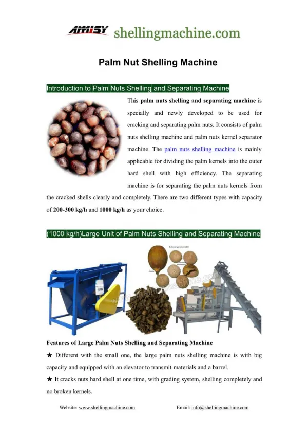 Palm Nut Shelling Machine