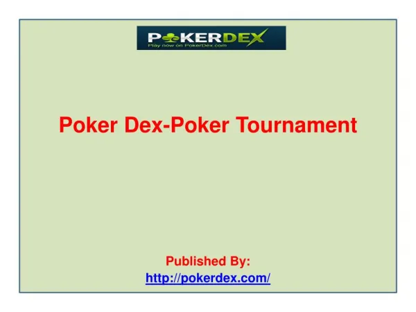 Poker-Dex-Poker-Tournament
