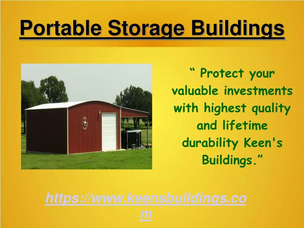 portable storage buildings