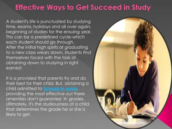 Effective Ways to Get Succeed in Study