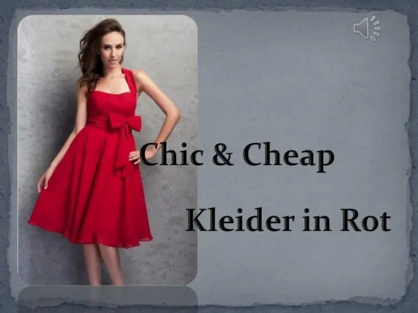 Schöne Kleider in Rot-Chic & Cheap