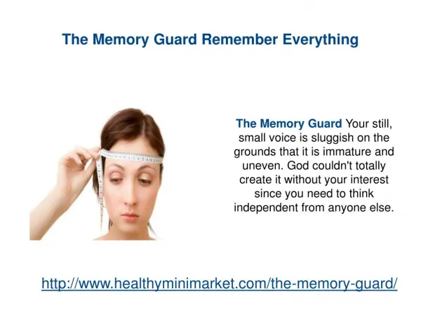 The Memory Guard Get Your Memories back