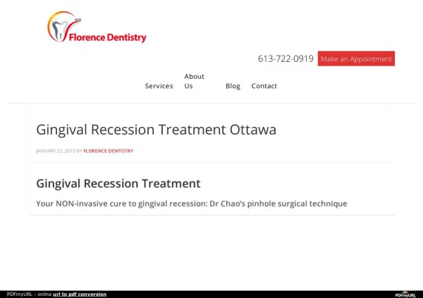 Best Gingival Recession Treatment Canada
