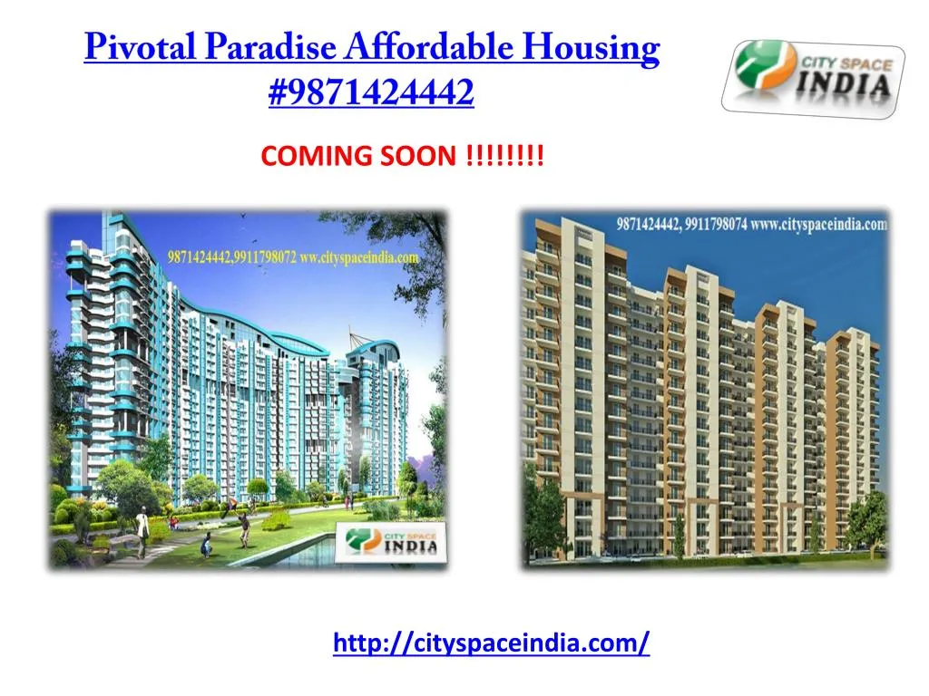 pivotal paradise affordable housing 9871424442