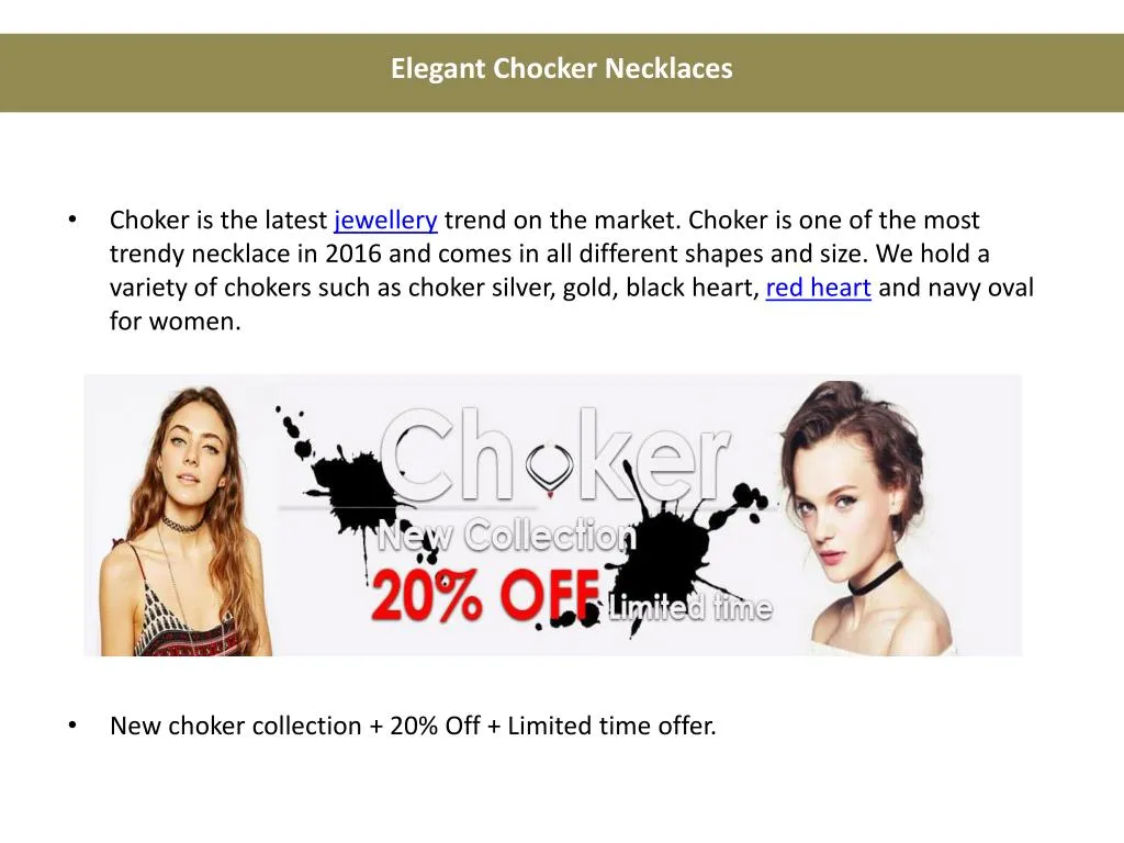 elegant chocker necklaces