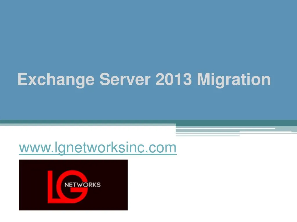 exchange server 2013 migration