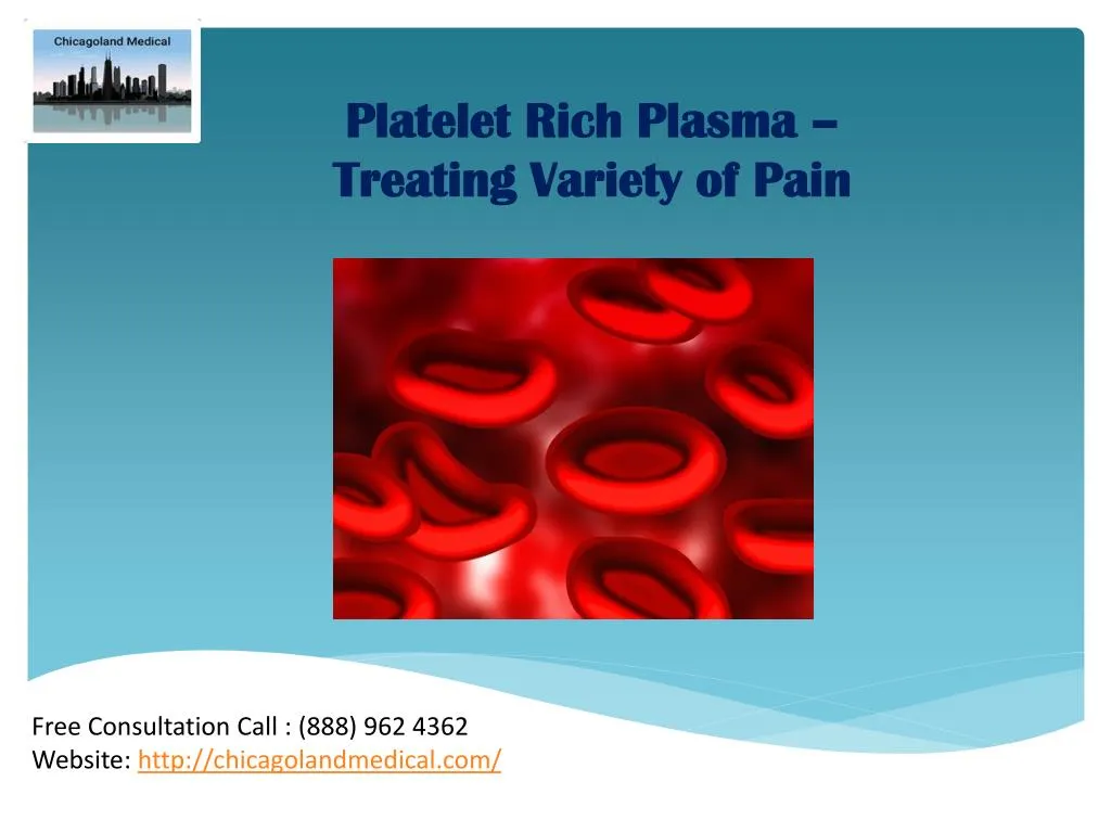 platelet rich plasma treating variety of pain