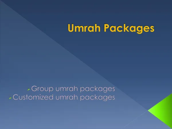 Umrah Packages 2016