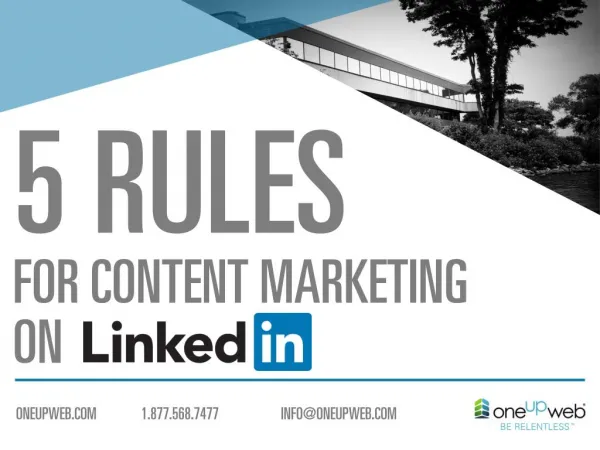 5 Rules For Content Marketing On LinkedIn