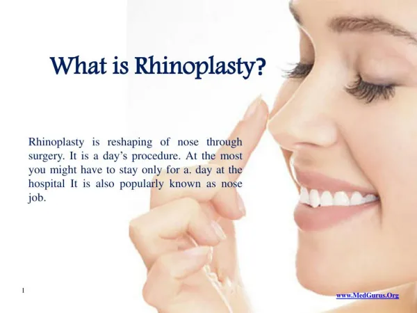What is Rhinoplasty-Nose Job ?