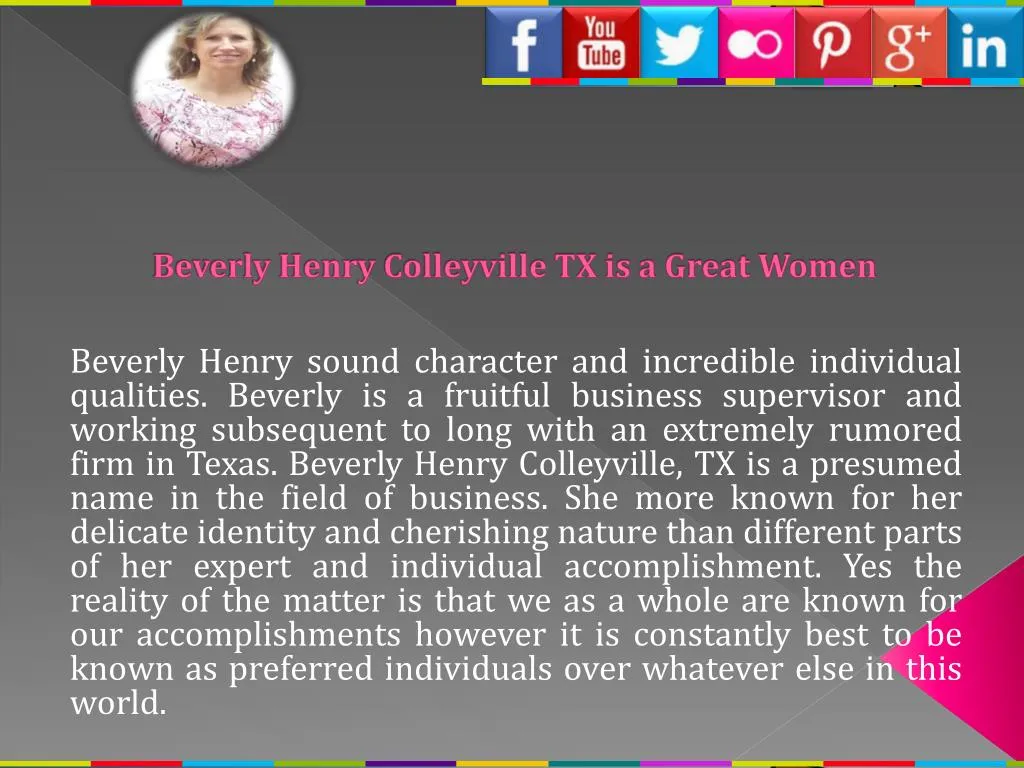 beverly henry colleyville tx is a great women