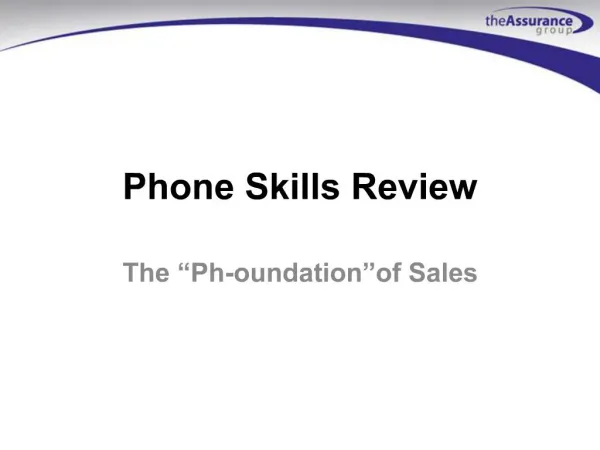 Phone Skills Review