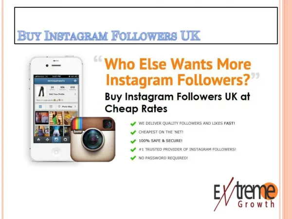 Buy Instagram Followers UK at Affordable Rates