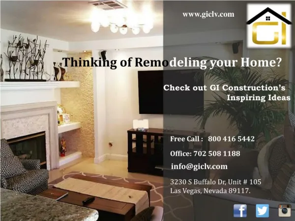 GI Construction - Home Remodeling and Renovation Las Vegas