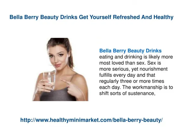 Bella Berry Beauty Drinks With Nutrients
