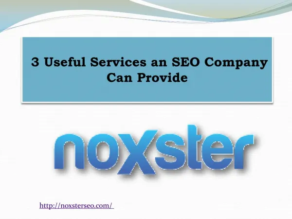 3 Useful Services an SEO Company Can Provide