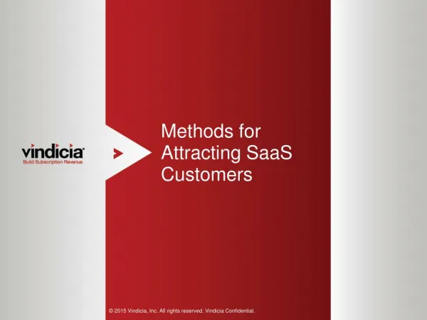 Methods for attracting SaaS Customers