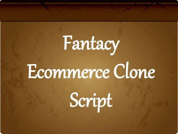 Fantacy Ecommerce Clone Script