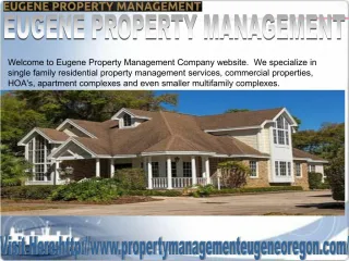 Eugene Property Management - slide 1