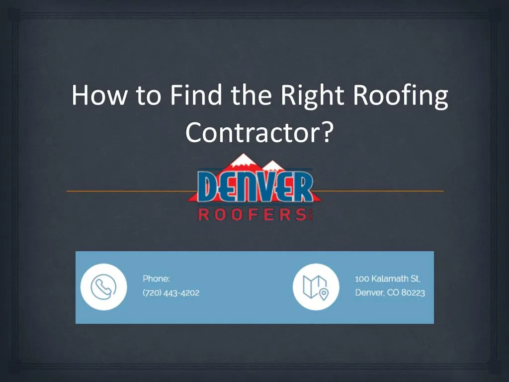 how to find the right roofing contractor