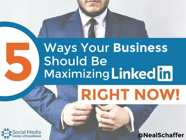 5 ways your business should be maximising LinkedIn right now!