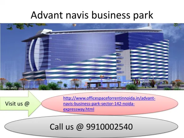 Advant Navis Business Park 9910002540 Office Space for Rent in Noida