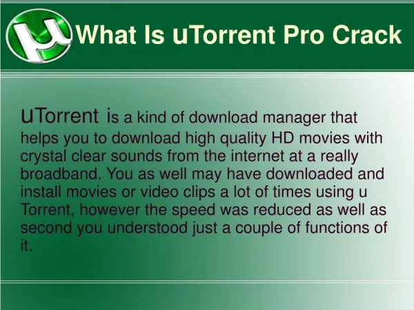 utorrent Pto Crack Free Download With Serial Number