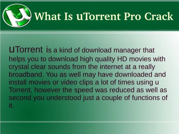 Free Download utorrent pro-crack