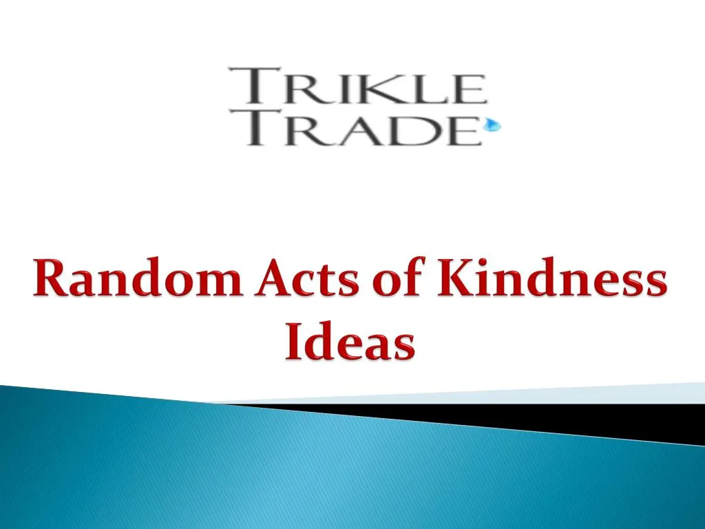 random acts of kindness ideas