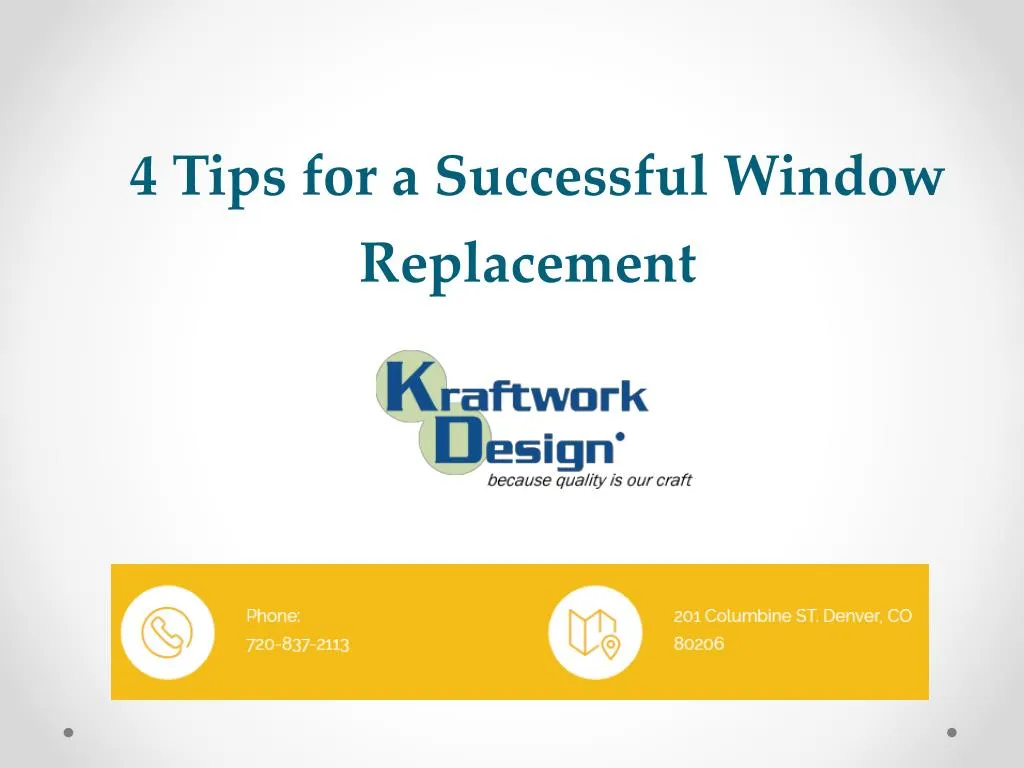 4 tips for a successful window replacement