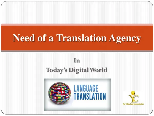 Need of a Translation Agency in Today’s Digital World