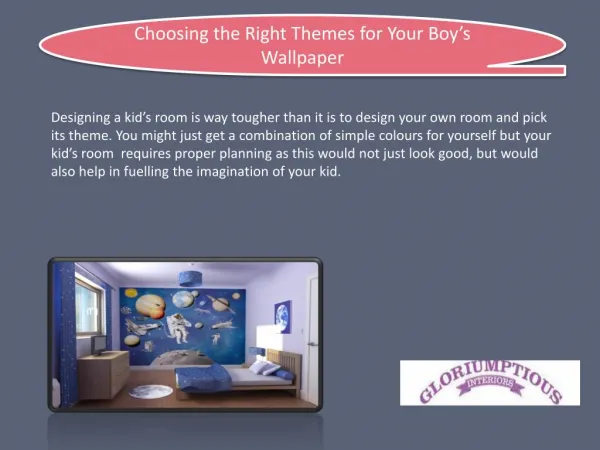 Choosing the Right Themes for Your Boy’s Wallpaper