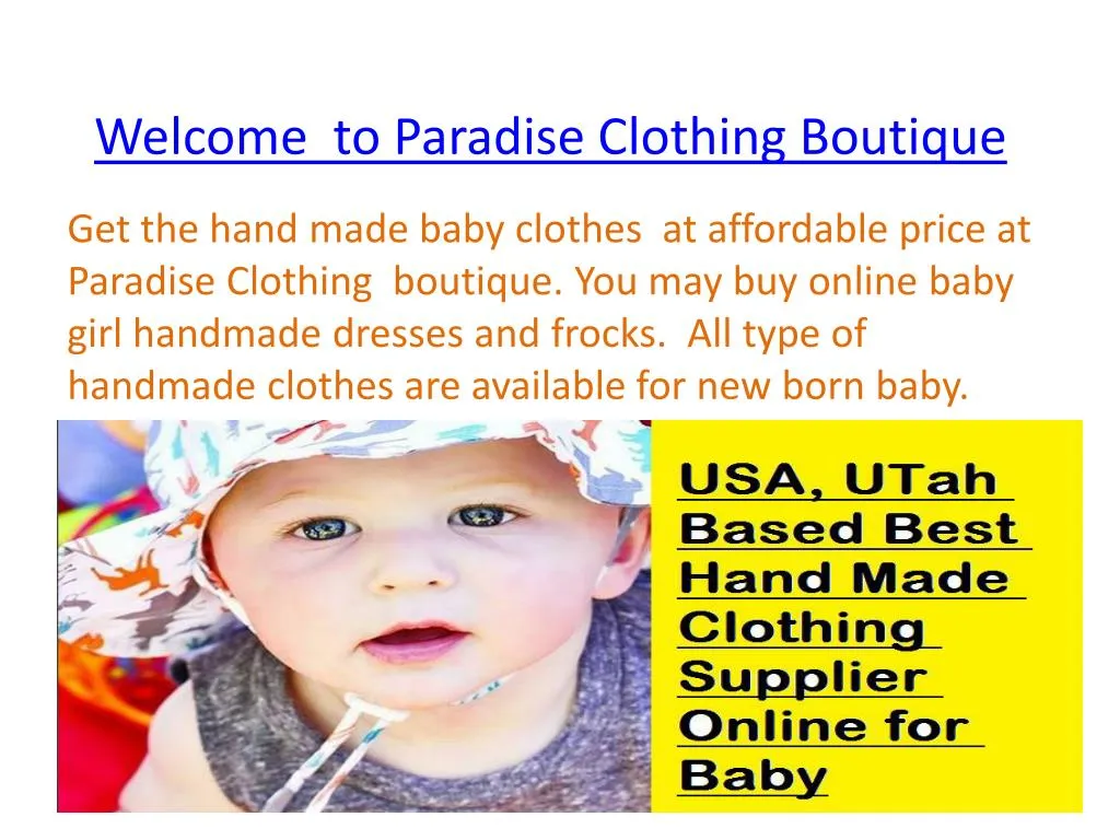 welcome to paradise clothing boutique
