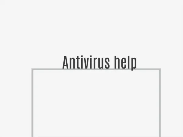 Antivirus help
